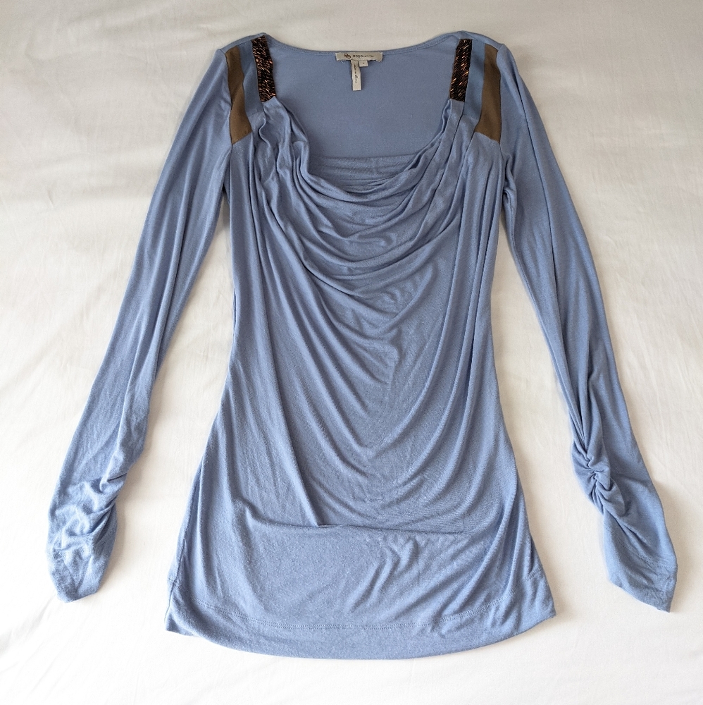 BCBGeneration Cowl Neck Long Sleeve Blouse